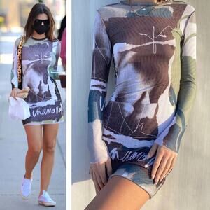 NWT iNAMORATA Vita Mesh Mini Dress Size XS